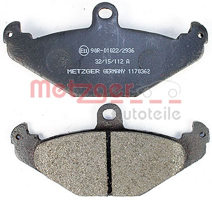 METZGER 1170362 Bremsbelagsatz, Scheibenbremse